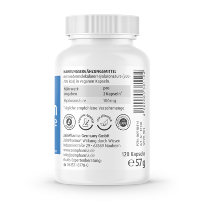 Zeinpharma Hyaluronsäure 100% Kapseln, A-Nr.: 3818741 - 03