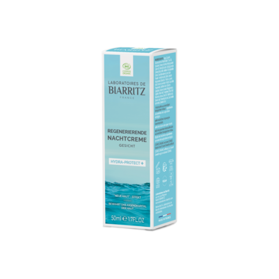 Sie sehen eine Packung Hydra-Protect + regenerierende Nachtcreme Gesicht LdB, Produktbild: 03 Hydra-Protect + regenerierende Nachtcreme Gesicht LdB, A-Nr.: 5571546 - 03