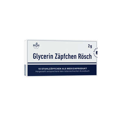 Glycerin Zäpfchen Rösch 2g 10 Stk., A-Nr.: 1304593 - 01