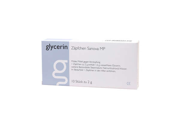 Glycerin Zäpfchen "Sanova" MP 2g, A-Nr.: 3170524 - 01