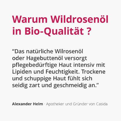 Sie sehen eine Packung Casida Wildrosenöl (Hagebuttenöl), Produktbild: 02 Casida Wildrosenöl (Hagebuttenöl), A-Nr.: 5423171 - 02