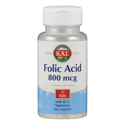 Supplementa Folsäure 800mcg +B12 Tabletten, A-Nr.: 5395397 - 01