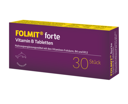 FOLMIT® forte mit Folsäure, Vitamin B6 und B12, A-Nr.: 4218380 - 01