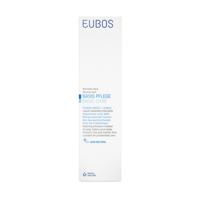 Eubos Wasch und Dusch flüssig blau 400ml mit Spender, A-Nr.: 1672374 - 03
