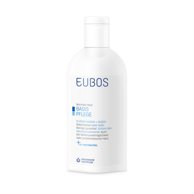 Eubos Wasch und Dusch flüssig blau 200 ml, A-Nr.: 0659354 - 01