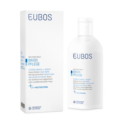 Eubos Wasch und Dusch flüssig blau 200 ml, A-Nr.: 0659354 - 06