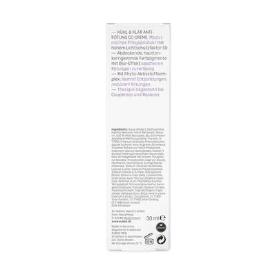 Sie sehen eine Packung Eubos Kühl und Klar CC Creme LSF 50 30ml, Produktbild: 05 Eubos Kühl und Klar CC Creme LSF 50 30ml, A-Nr.: 5473849 - 05
