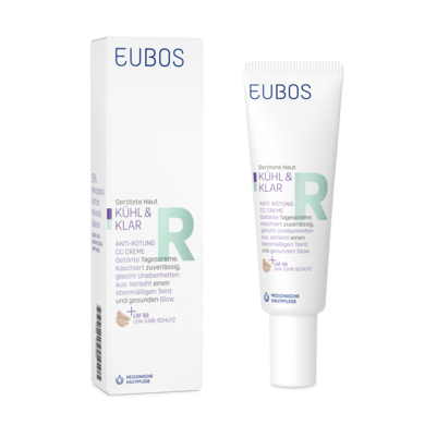 Sie sehen eine Packung Eubos Kühl und Klar CC Creme LSF 50 30ml, Produktbild: 06 Eubos Kühl und Klar CC Creme LSF 50 30ml, A-Nr.: 5473849 - 06