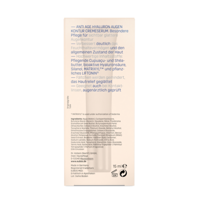 Eubos Anti Age Hyaluron Augen Kontur Serum 15ml, A-Nr.: 4006896 - 05