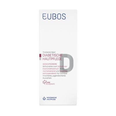 Sie sehen eine Packung Eubos Diabestes Gesichtscreme, Produktbild: 03 Eubos Diabestes Gesichtscreme, A-Nr.: 4100537 - 03
