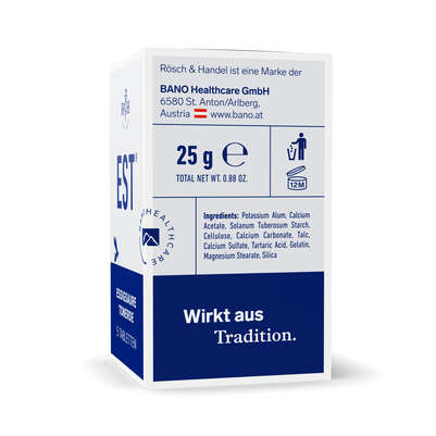 Sie sehen eine Packung EST Essigsaure Tonerde, Produktbild: 04 EST Essigsaure Tonerde, A-Nr.: 4336458 - 04