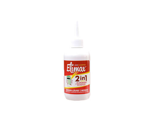 Sie sehen eine Packung Elimax® Shampoo 250 ml, Produktbild: 02 Elimax® Shampoo 250 ml, A-Nr.: 4582281 - 02