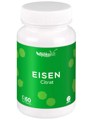 BjökoVit Eisen citrat Kapseln vegan, A-Nr.: 5174578 - 02