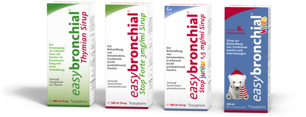 Sie sehen eine Packung easybronchial Thymian Sirup, Produktbild: 03 easybronchial Thymian Sirup, A-Nr.: 4213023 - 03