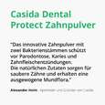 Sie sehen eine Packung Casida Dental Protect Zahnpulver, Produktbild: 02 Casida Dental Protect Zahnpulver, A-Nr.: 5423254 - 02