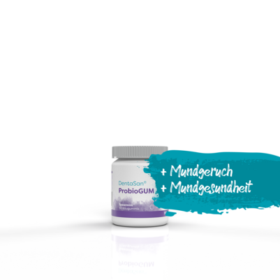 Sie sehen eine Packung DentaSan ProbioGUM, Produktbild: 02 DentaSan ProbioGUM, A-Nr.: 5160949 - 02