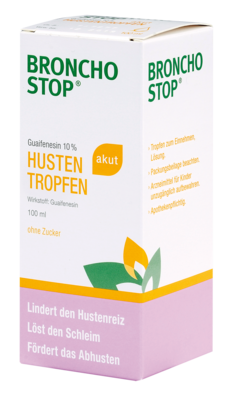 Bronchostop Guaifenesin 10% akut Tropfen, A-Nr.: 3916969 - 01
