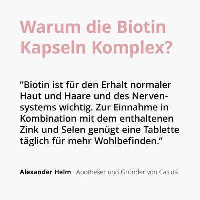 Casida Biotin Komplex mit Zink + Selen, A-Nr.: 5463615 - 02