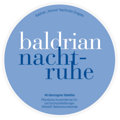 Baldrian „Sanova“ Nachtruhe Dragees, A-Nr.: 3763448 - 01