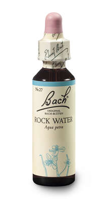 Sie sehen eine Packung Bach®-Blüte Nr. 27 Rock Water (Felswasser), Produktbild: 02 Bach®-Blüte Nr. 27 Rock Water (Felswasser), A-Nr.: 5323311 - 02