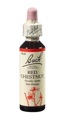 Sie sehen eine Packung Bach®-Blüte Nr. 25 Red Chestnut (Rote Kastanie), Produktbild: 01 Bach®-Blüte Nr. 25 Red Chestnut (Rote Kastanie), A-Nr.: 5323038 - 01