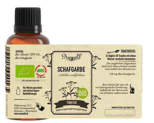 Auwald® - Schafgarbe - BIO Tropfen (Auszug, Extrakt, Essenz), A-Nr.: 5709772 - 04