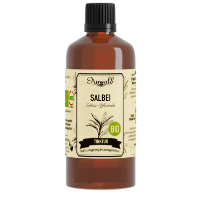 Sie sehen eine Packung Auwald® - Salbei - BIO Tropfen (Auszug, Extrakt, Essenz), Produktbild: 01 Auwald® - Salbei - BIO Tropfen (Auszug, Extrakt, Essenz), A-Nr.: 5680169 - 01