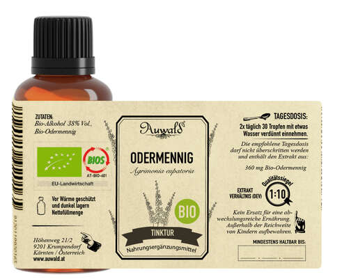 Auwald® - Odermennig - BIO Tropfen (Auszug, Extrakt, Essenz), A-Nr.: 5709714 - 04