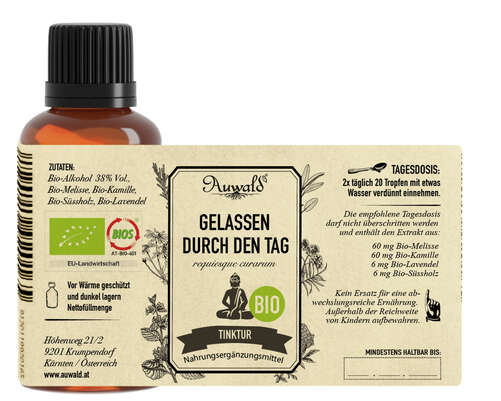 Auwald® - Gelassen durch den Tag - BIO Tropfen (Auszug, Extrakt, Essenz), A-Nr.: 5679924 - 04