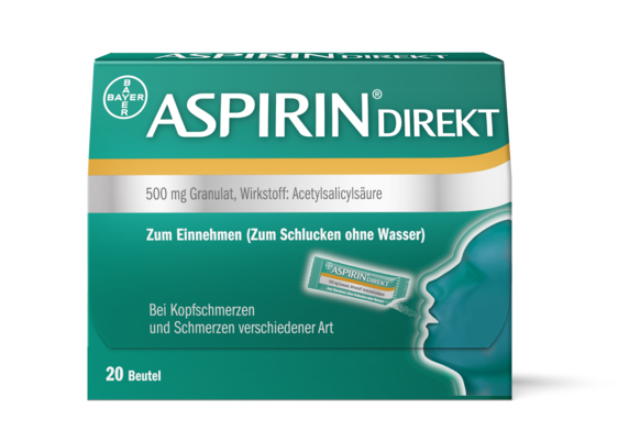 Aspirin® Direkt 500 mg Granulat, A-Nr.: 3911794 - 01