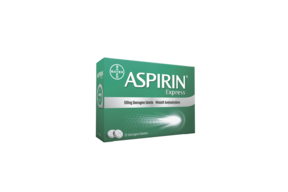 Aspirin® Express 500 mg überzogene Tablette, A-Nr.: 4208200 - 01