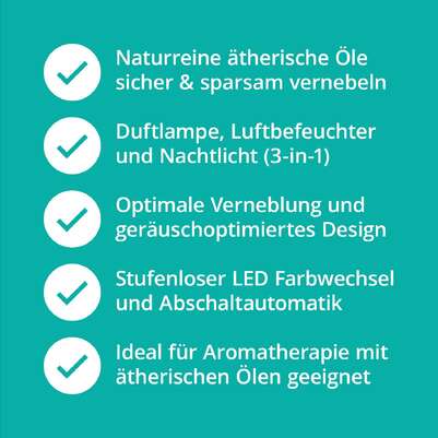 Aroma Diffusor für ätherische Öle mit LED Licht, A-Nr.: 5429794 - 03