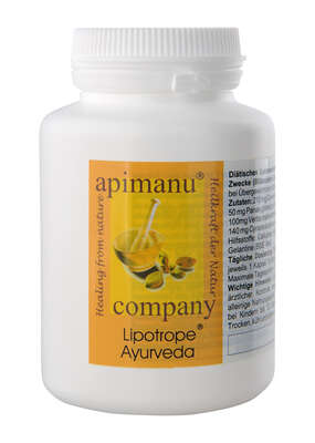 Sie sehen eine Packung apimanu Lipotrope® rein pflanzliche Fettverbrennung, Produktbild: 03 apimanu Lipotrope® rein pflanzliche Fettverbrennung, A-Nr.: 3040158 - 03