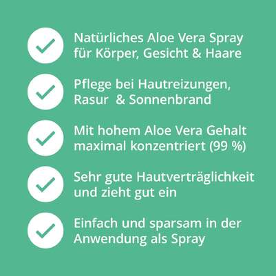 Casida Aloe Vera Spray für Haut &amp; Haare, A-Nr.: 5423188 - 03