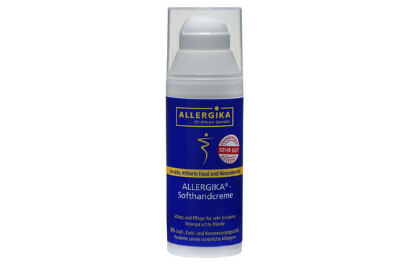 Sie sehen eine Packung Allergika Softhandcreme 500ml, Produktbild: 02 Allergika Softhandcreme 500ml, A-Nr.: 4098467 - 02
