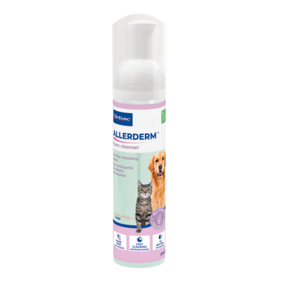 Sie sehen eine Packung Allerderm Foam Cleanser für Hunde und Katzen, Produktbild: 01 Allerderm Foam Cleanser für Hunde und Katzen, A-Nr.: 5684658 - 01