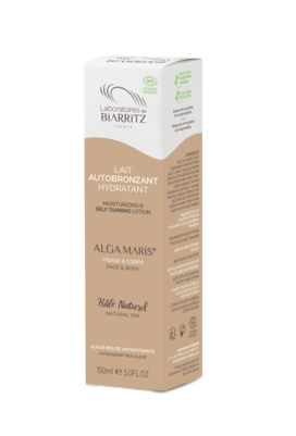Sie sehen eine Packung Alga Maris Selbstbräuner-Milch bio für Gesicht & Körper, Produktbild: 03 Alga Maris Selbstbräuner-Milch bio für Gesicht & Körper, A-Nr.: 5279900 - 03