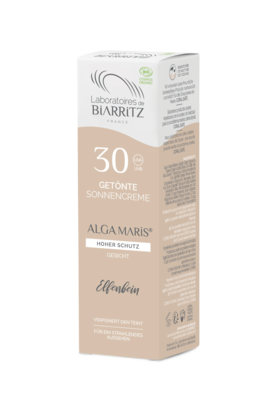 Alga Maris getönte Sonnencreme elfenbein Gesicht bio LSF 30, A-Nr.: 5279923 - 03