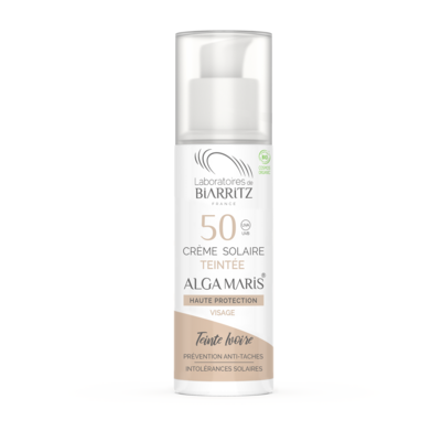 Alga Maris getönte Sonnencreme bio für Gesicht LSF 50 elfenbein LdB, A-Nr.: 4544613 - 01