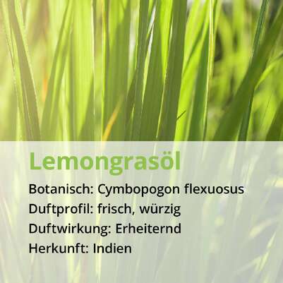 Sie sehen eine Packung Lemongrasöl, Produktbild: 02 Lemongrasöl, A-Nr.: 5178493 - 02