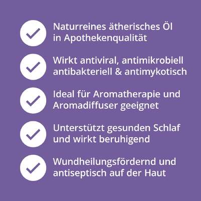 Sie sehen eine Packung Lavendelöl, Produktbild: 04 Lavendelöl, A-Nr.: 5178553 - 04