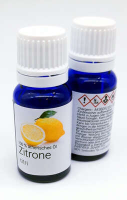 Sie sehen eine Packung Aethera Zitronenöl 10 ml, Produktbild: 02 Aethera Zitronenöl 10 ml, A-Nr.: 2981350 - 02