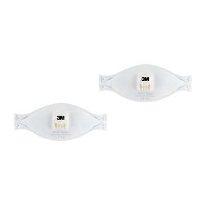 Sie sehen eine Packung 3M™ Aura™ Maske für Hand- und Maschinenschleifen 9322+, FFP2, mit Ventil, 2 pro Packung, Produktbild: 02 3M™ Aura™ Maske für Hand- und Maschinenschleifen 9322+, FFP2, mit Ventil, 2 pro Packung, A-Nr.: 5646882 - 02