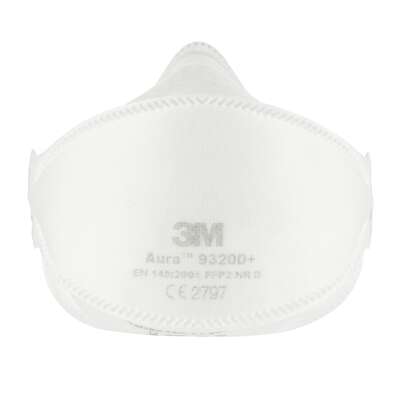 3M™ 9320D+ Aura™ Einweg-Partikel-Atemschutzmaske, FFP2, ohne Ventil, 5/Packung, A-Nr.: 5628861 - 03