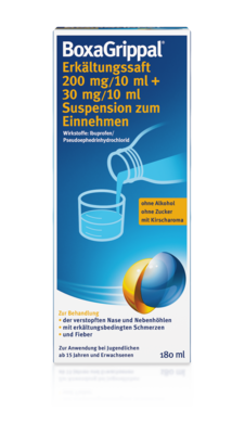 BoxaGrippal® - Erkältungssaft 180 ml, A-Nr.: 5509582 - 01