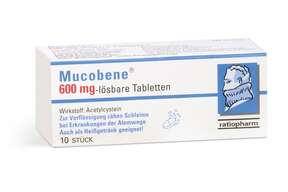 Mucobene® 600 mg lösbare Tabletten, A-Nr.: 1342470 - 01