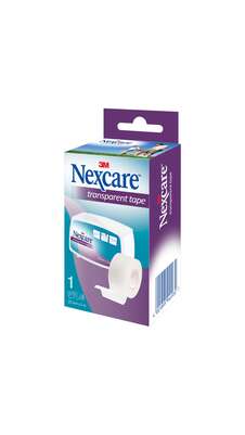 Sie sehen eine Packung Nexcare™ Transparentes Fixierpflaster, 25 mm x 5 m, 1/Packung, Produktbild: 01 Nexcare™ Transparentes Fixierpflaster, 25 mm x 5 m, 1/Packung, A-Nr.: 5848261 - 01