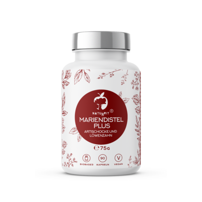Sie sehen eine Packung Naturvit® Mariendistel Plus, Produktbild: 01 Naturvit® Mariendistel Plus, A-Nr.: 5824390 - 01