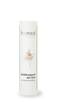 Sie sehen eine Packung homedi-kind® Erkältungszeit der Duft, Produktbild: 01 homedi-kind® Erkältungszeit der Duft, A-Nr.: 4356538 - 01