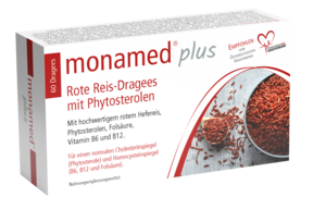 monamed® plus Rote Reis Dragees mit Phytosterolen, A-Nr.: 5683328 - 01